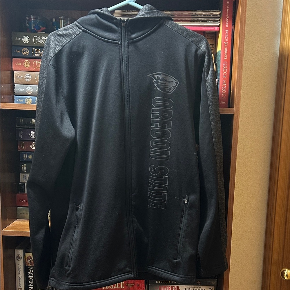 Oregon State Men's Black Hooded Jacket